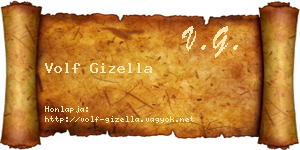 Volf Gizella névjegykártya