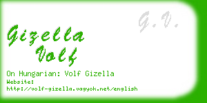 gizella volf business card